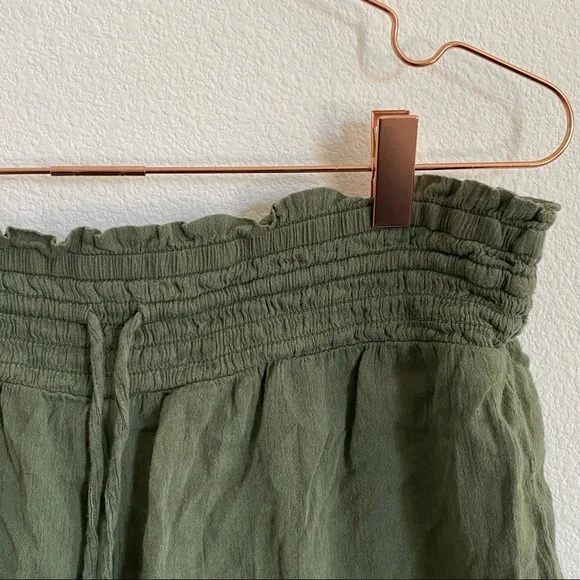 Aerie Hunter Green Cotton Viscose Elastic Shorts - M - EUC - Picture 3 of 7